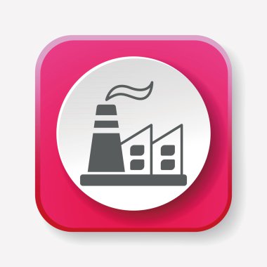 Fabrika simge vektör çizim vektör çizim