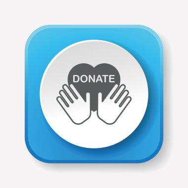 Bağış simge vektör çizim vektör çizim