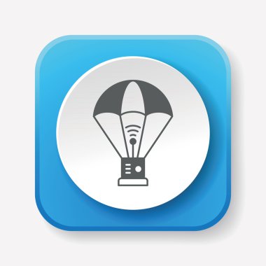 sıcak hava balon simge vektör çizim vektör çizim