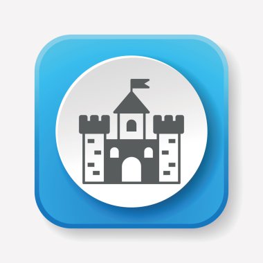 kale ikonu vektör illüstrasyonu