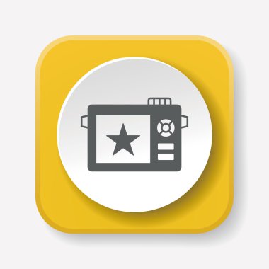 kamera simge vektör çizim vektör çizim