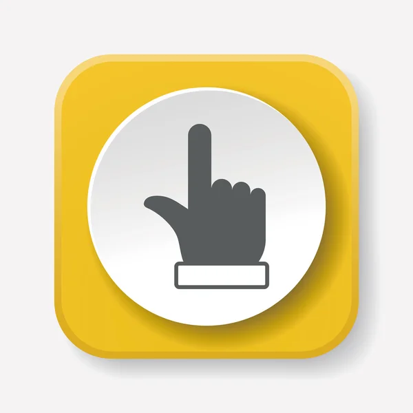 Finger arrow icon vector illustration — Stock Vector