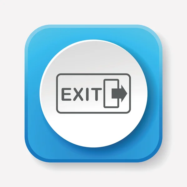 Exit icon Vektor Illustration Vektor Illustration — Stockvektor