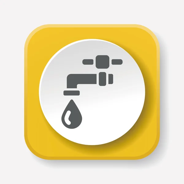 Miljöskydd-konceptet conserve vatten ikonen vektor illustration — Stock vektor