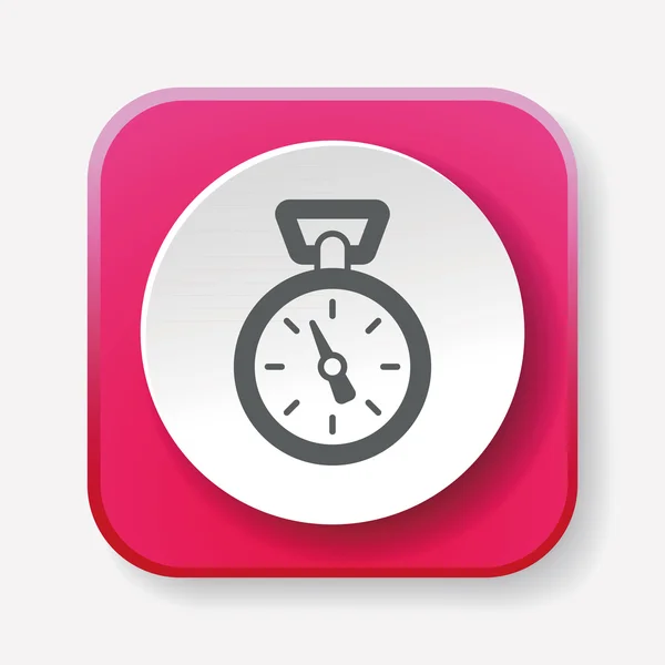 Stopwatch icono vector ilustración — Archivo Imágenes Vectoriales