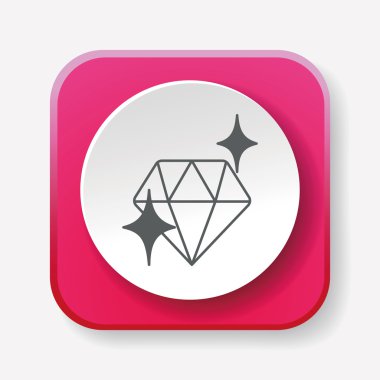 elmas simge vektör çizim vektör çizim