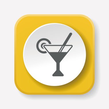 Şampanya simge vektör çizim