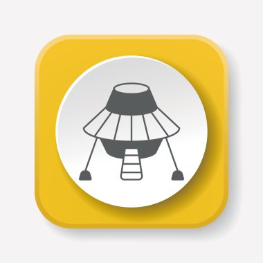 Uzay Ufo simge vektör çizim vektör çizim