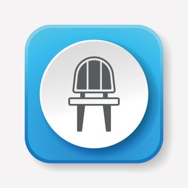 sandalye simge vektör çizim vektör çizim