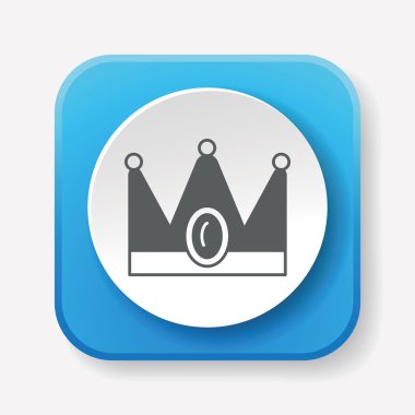 taç simgesi vektör illüstrasyonu