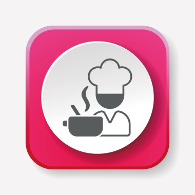 Şef simge vektör çizim vektör çizim