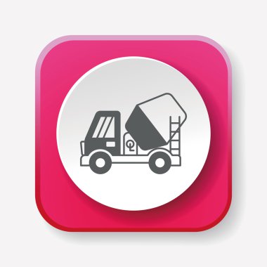 kamyon simge vektör çizim vektör çizim