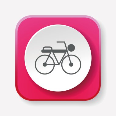 Bisiklet simge vektör çizim vektör çizim