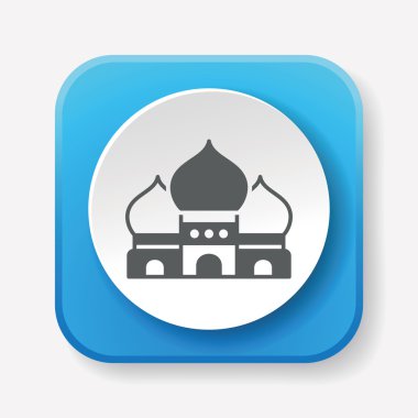 kale ikonu vektör illüstrasyonu