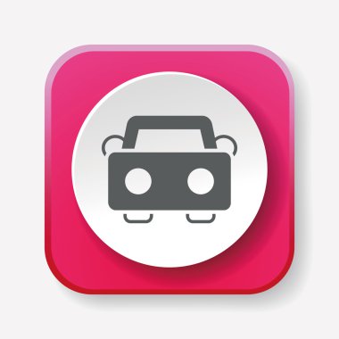 araba simgesi vektör illüstrasyonu