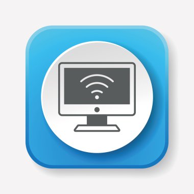 kablosuz ikon vektör illüstrasyonu