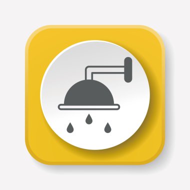 Duş simge vektör çizim