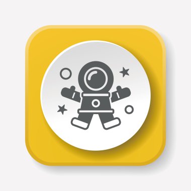 Uzay astronot simge vektör çizim