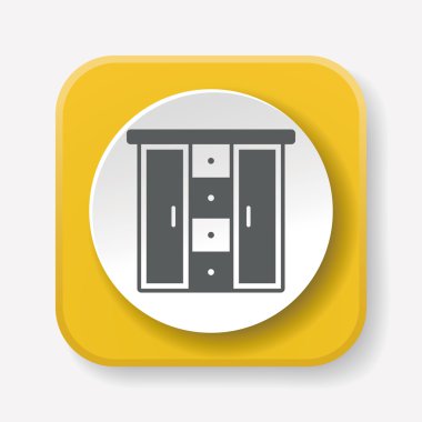 dolap dolap simge vektör çizim