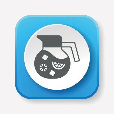 meyve suyu ikonu vektör illüstrasyonu