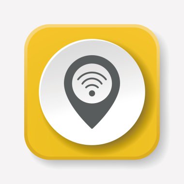 kablosuz ikon vektör illüstrasyonu