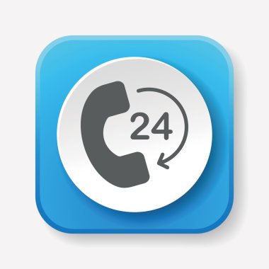 Müşteri servis simgesi vektör illüstrasyonu