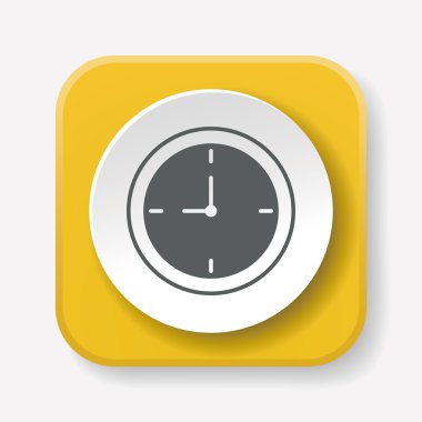 Saat simgesi vektör illüstrasyonu