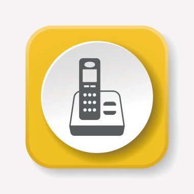 Telefon simgesi vektör illüstrasyonu