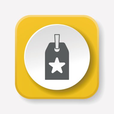 etiket simgesi vektör illüstrasyonu