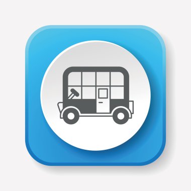 bus simgesi vektör illüstrasyonu