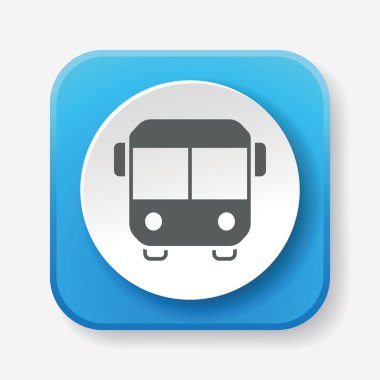 bus simgesi vektör illüstrasyonu