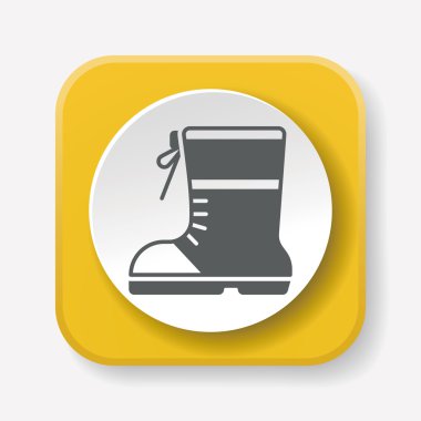 kamp önyükleme simge vektör çizim