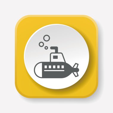 Denizaltı simge vektör çizim