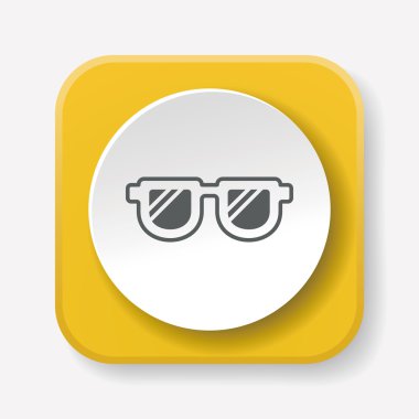güneş gözlüğü ikonu vektör illüstrasyonu