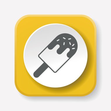 dondurma ikonu vektör illüstrasyonu