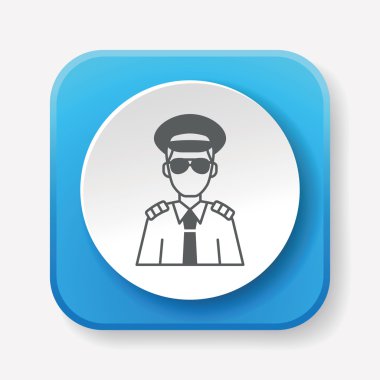 Kaptan simge vektör çizim