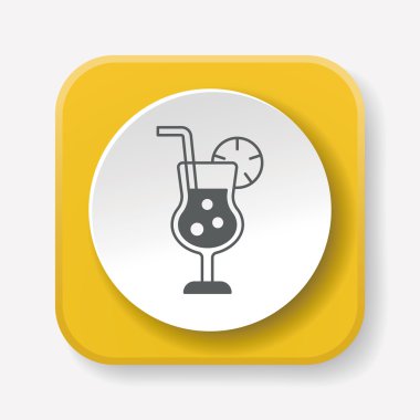 buz-içki simge vektör çizim