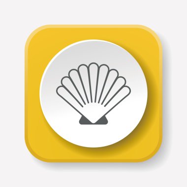 Kabuk simge vektör çizim