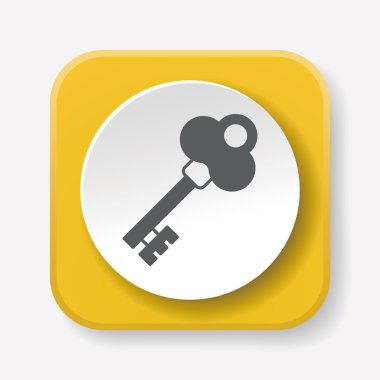 Anahtar simgesi vektör illüstrasyonu