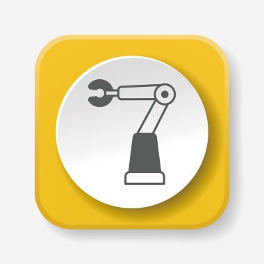 robot ikon vektör illüstrasyonu