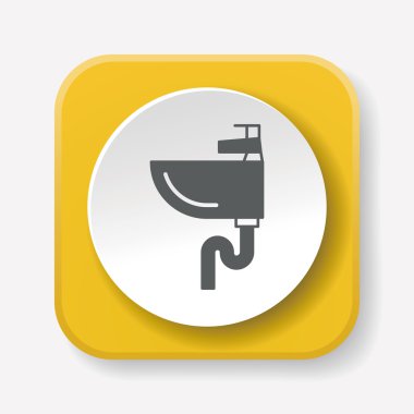 batık simgesi vektör illüstrasyonu