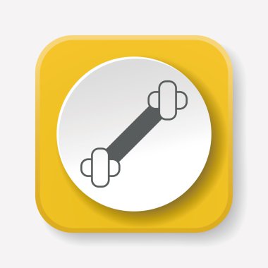 köpek kemiği ikon vektör illüstrasyonu