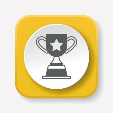 kupa simgesi vektör illüstrasyonu