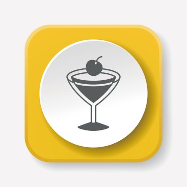 İçecek simge vektör çizim