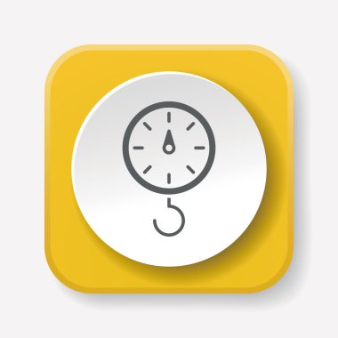 ağırlık makine simge vektör çizim