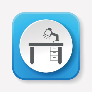 Resepsiyon tablo simge vektör çizim