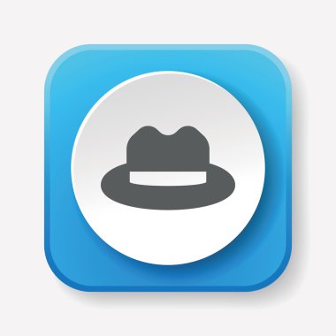 Şapka simgesi vektör illüstrasyonu