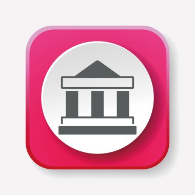 banka simgesi vektör illüstrasyonu