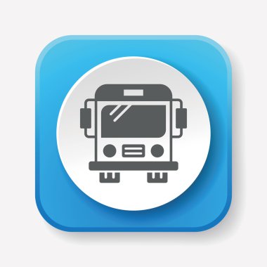 bus simgesi vektör illüstrasyonu