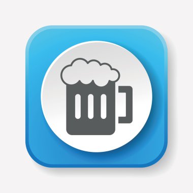 bira ikonu vektör illüstrasyonu